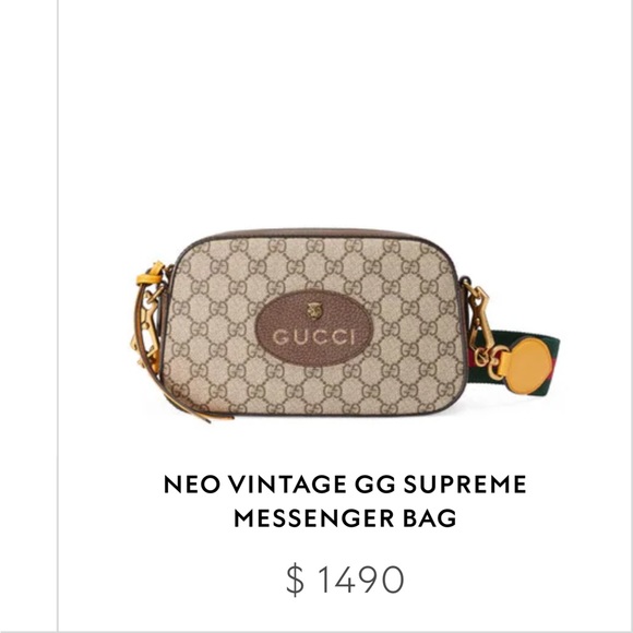 Authentic Gucci Supreme Crossbody - Picture 6 of 6